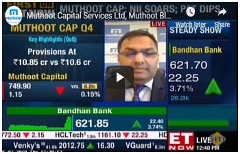 Muthoot Capital Services Ltd, Muthoot Blue, results for Quarter ended March 2019 | ET NOW