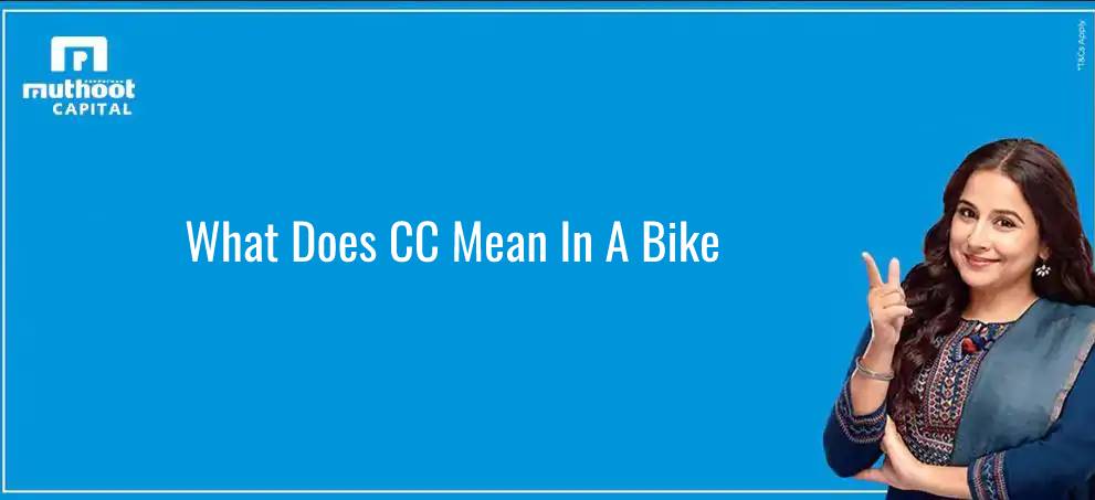 CC means in Bikes