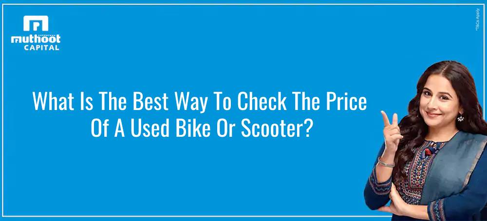 What is the best way to check the price of used bike or scooter?