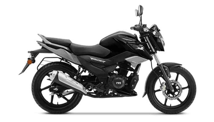 TVS Raider Wicked Black Colour